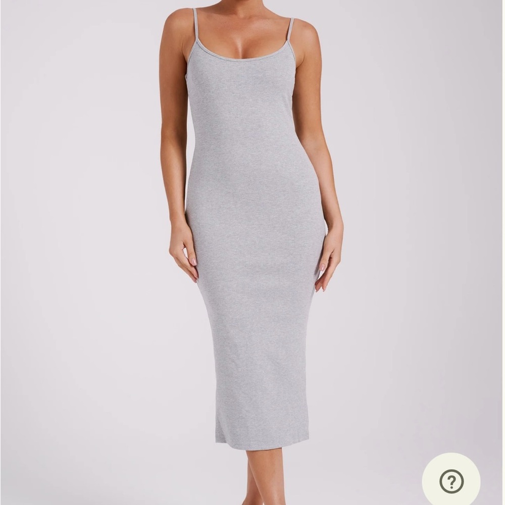 Meshki Gray Sleeveless Bodycon Dress